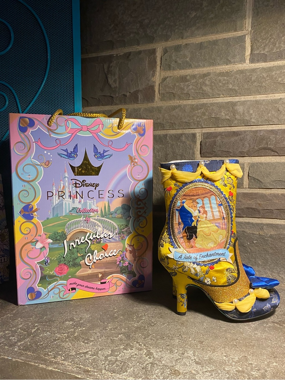 IC Disney Princess Collection,A Tale of Enchantment Beauty and Beast boots,NIB 8